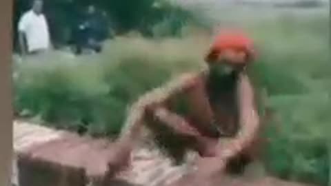 Indian yoga fall funny