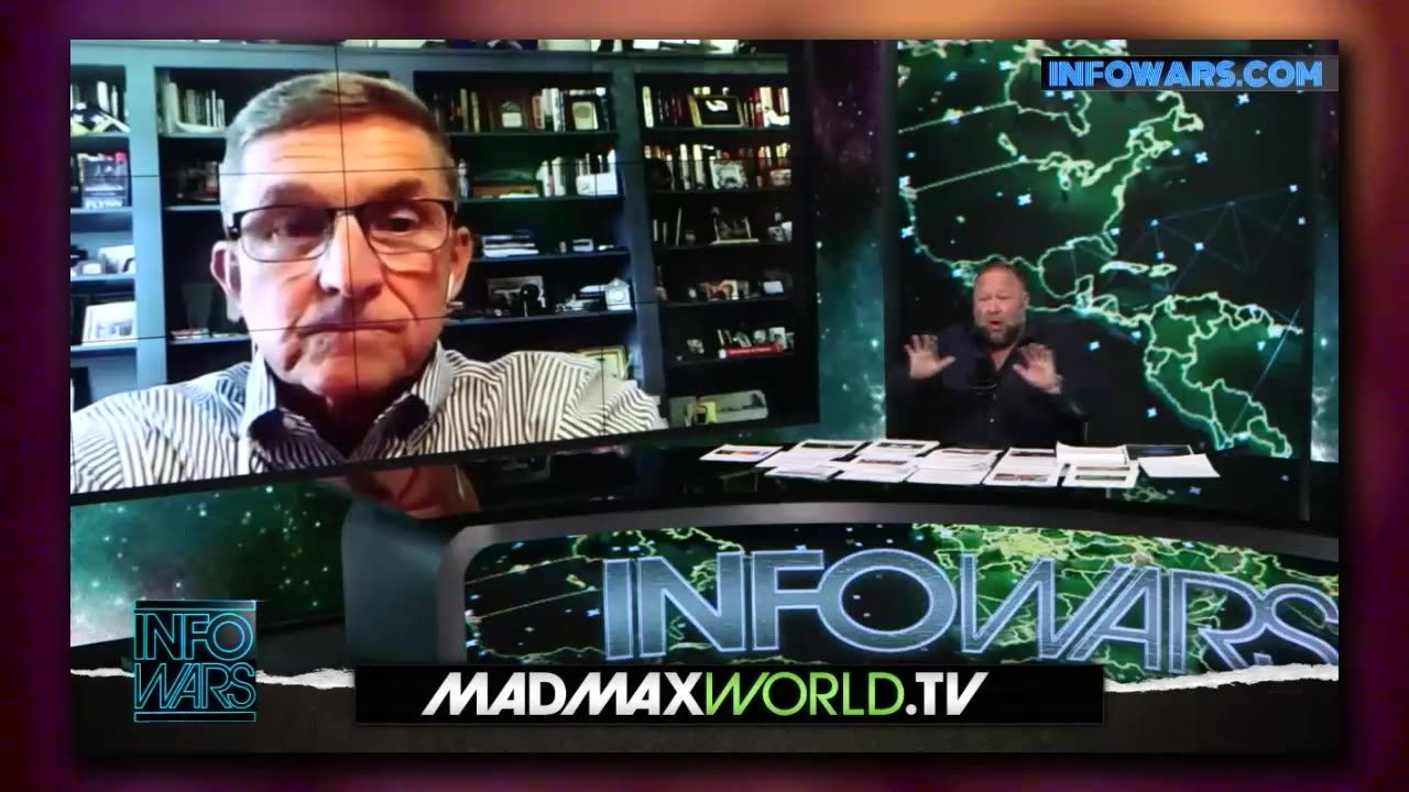 Former Head of Defense Intelligence Agency General Michael Flynn Joins Alex Jones