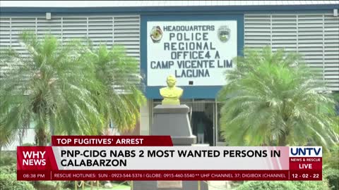 PNP-CIDG nabs 2 most wanted persons in Calabarzon
