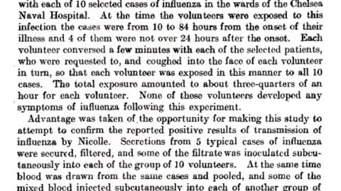 ATTENTION 🚨ACCORDING TO A EXPERIMENT THE FLU IS NOT CONTAGIOUS 😷 👀