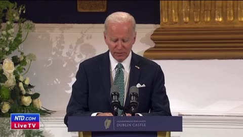 Joe struggles without teleprompter