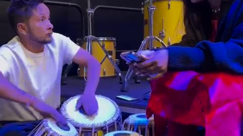 Pavan deep rajan testing tabla