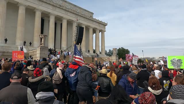 1/23/2022 DC Protest 8 Defeat Mandates and Tyranny march rally