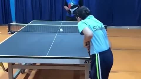 Fast Long Side Cut Service🏓Table Tennis Service SlowMotion