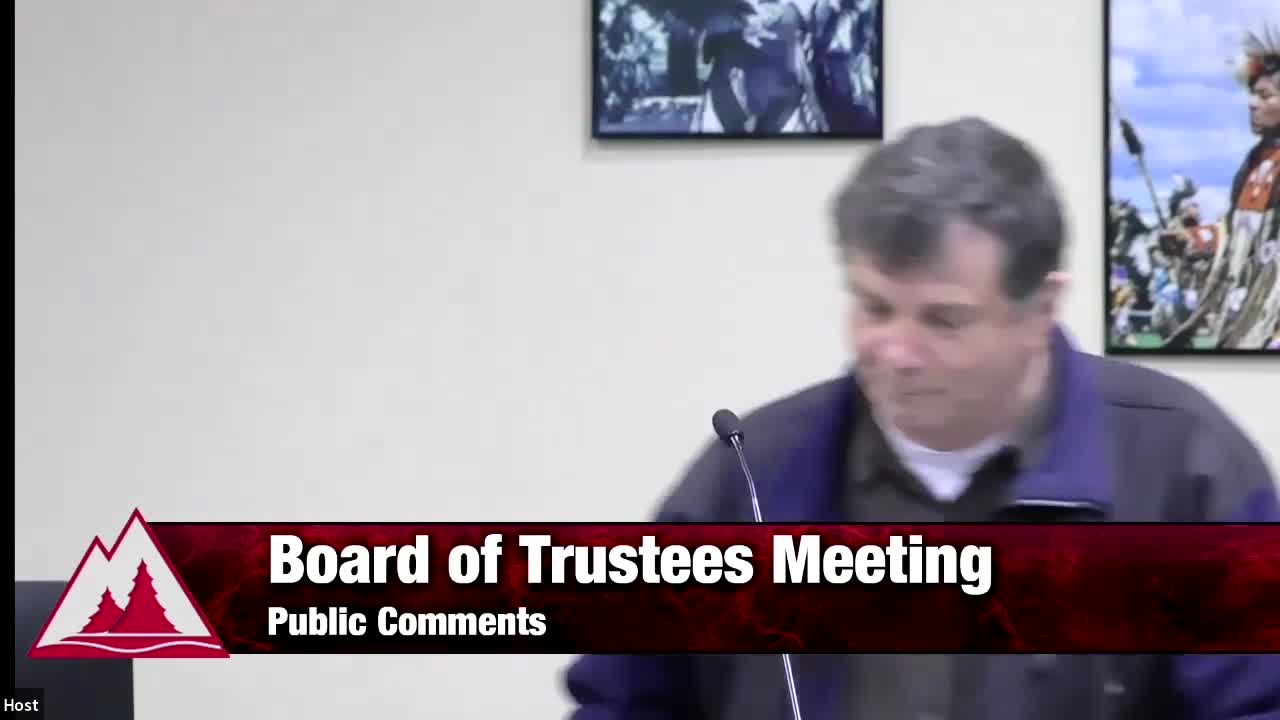 Tim - Public Comment 12/5/22 North Idaho College Board of Trustee Meeting