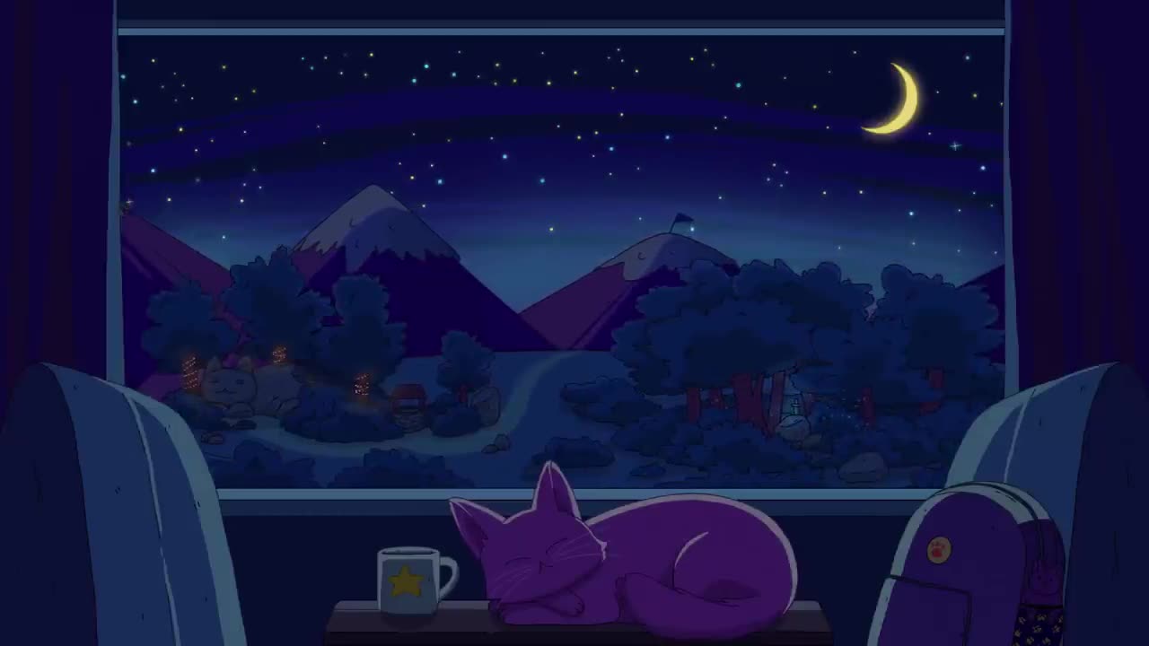 Purrple Cat - Night Train