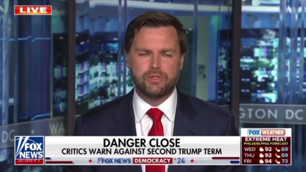 Sen JD Vance reacts to the rantings of Hermann Maddow