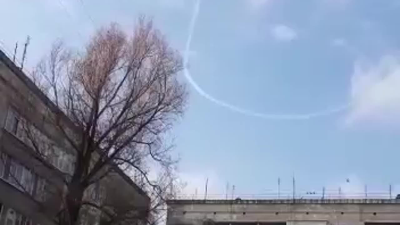 Pilots of the Russian Aerospace Forces in the sky above the LPR congratulate our dear women