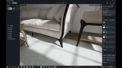 D5 RENDER 2.0 - CARACOLE STYLE LIVINGROOM TUTORIAL