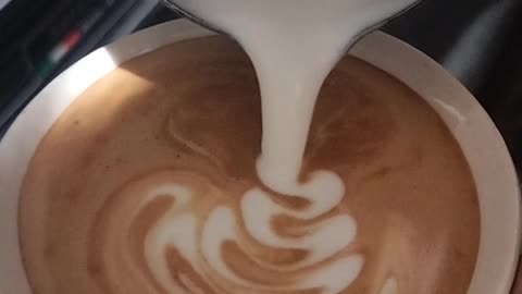 Art with morning coffee