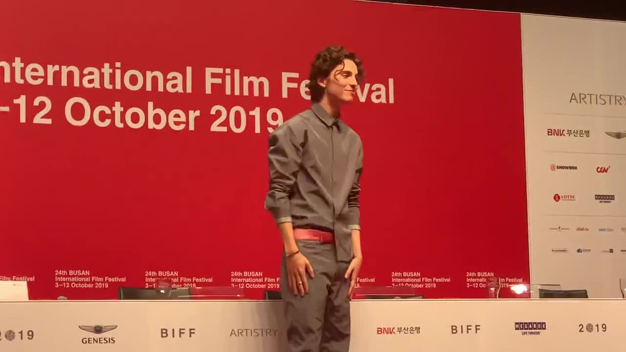 Timothee Chalamet at BIFF - October 8, 2019