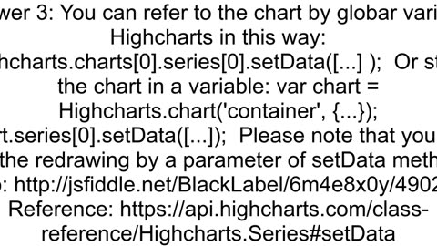 How do I redraw a series on HighCharts