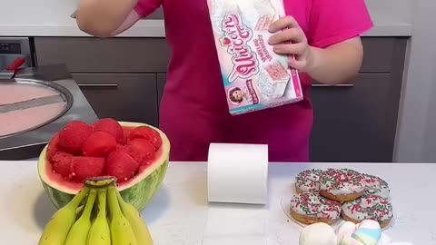 Ice cream challenge! Fruits vs sweets