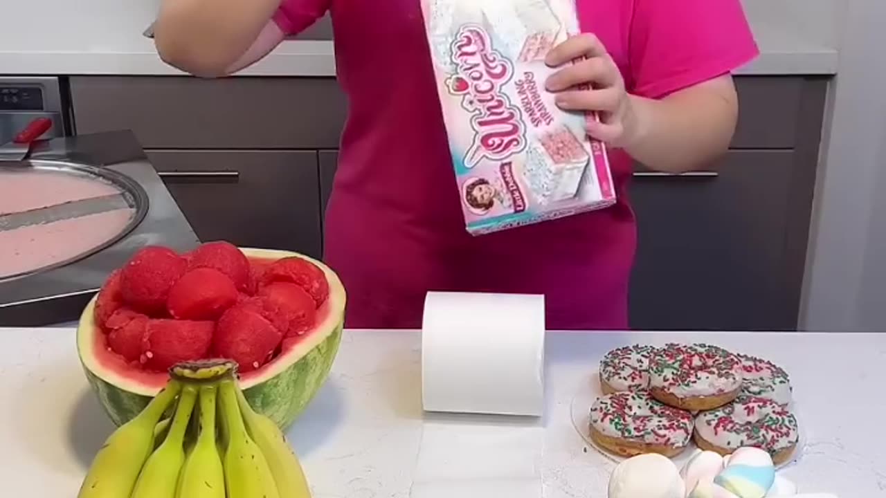 Ice cream challenge! Fruits vs sweets