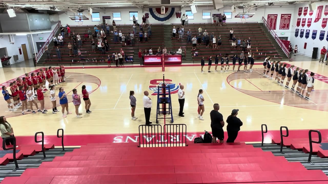 Southwestern vs Oldenburg Varsity Vball Game 1 08-17-23