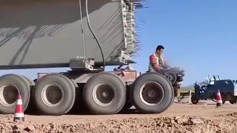 transport moving large bridge trusses - SATISFYING