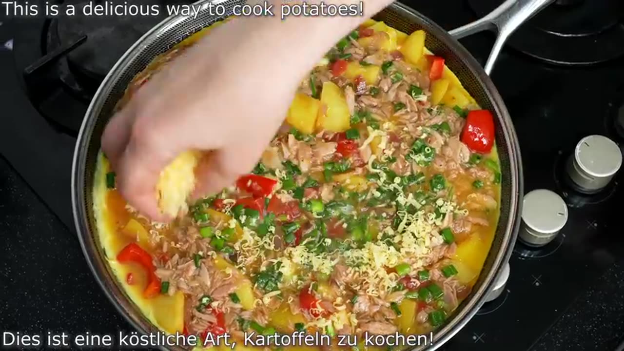 Wenn Sie Kartoffeln zu Hause haben.Es ist so lecker,dass ich es fast jeden Tag koche❗. 🔝Rezept.ASMR