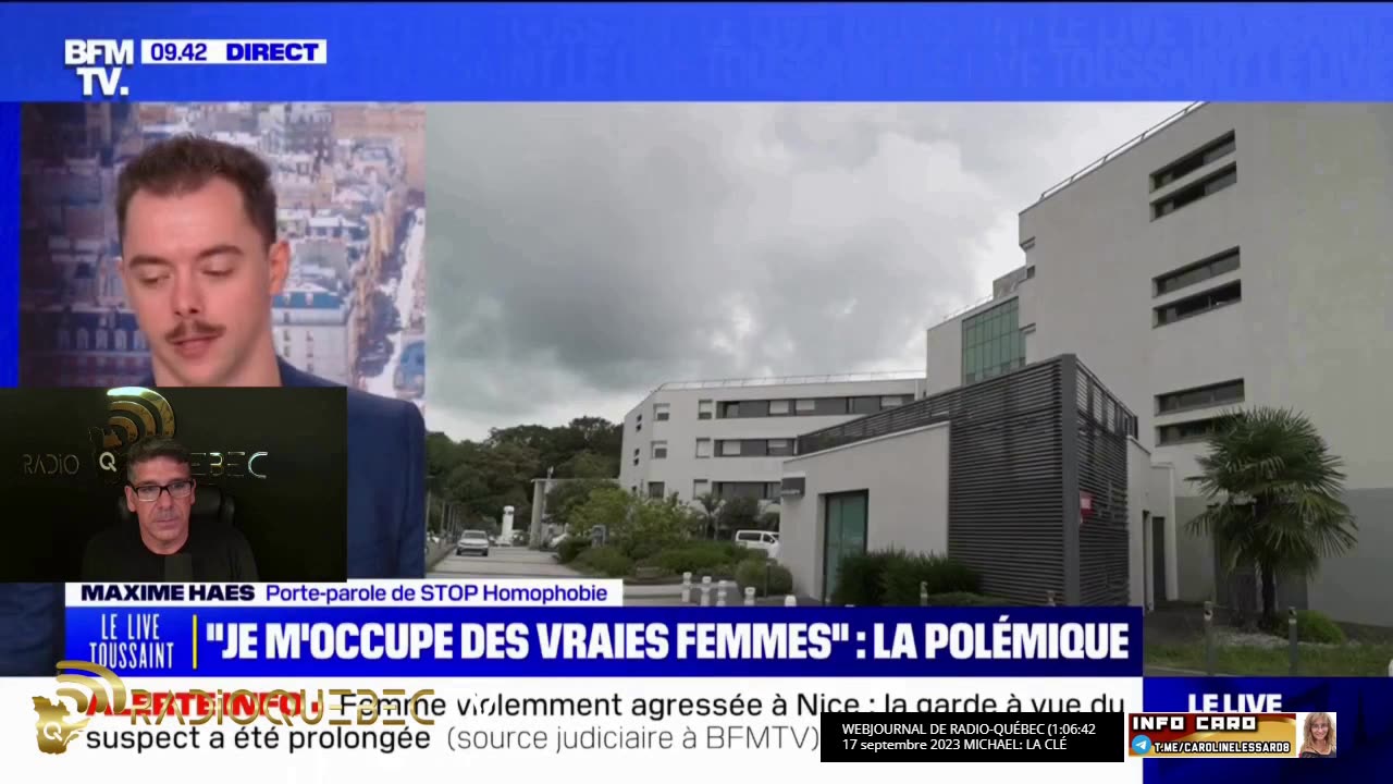 Extrait du WEBJOURNAL DE RADIO-QUÉBEC 17 septembre 2023 - MICHAEL: LA CLÉ - Gynécologue