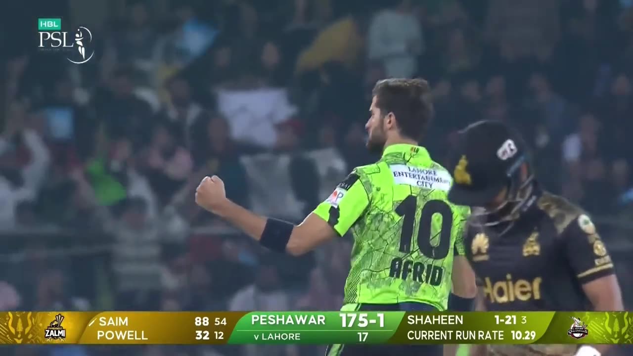 1st innings highlights | Lahore Qalandars vs Peshawar Zalmi | Match 12 | HBL PSL 9