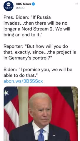 Guess Who Threatened to Take Nord Stream Pipelines Offline if Russia Invaded Ukraine?