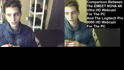 Outtake #198 Of The Comparison Between EMEET NOVA 4K Ultra HD Webcam And Logitech Pro 9000 HD Webcam