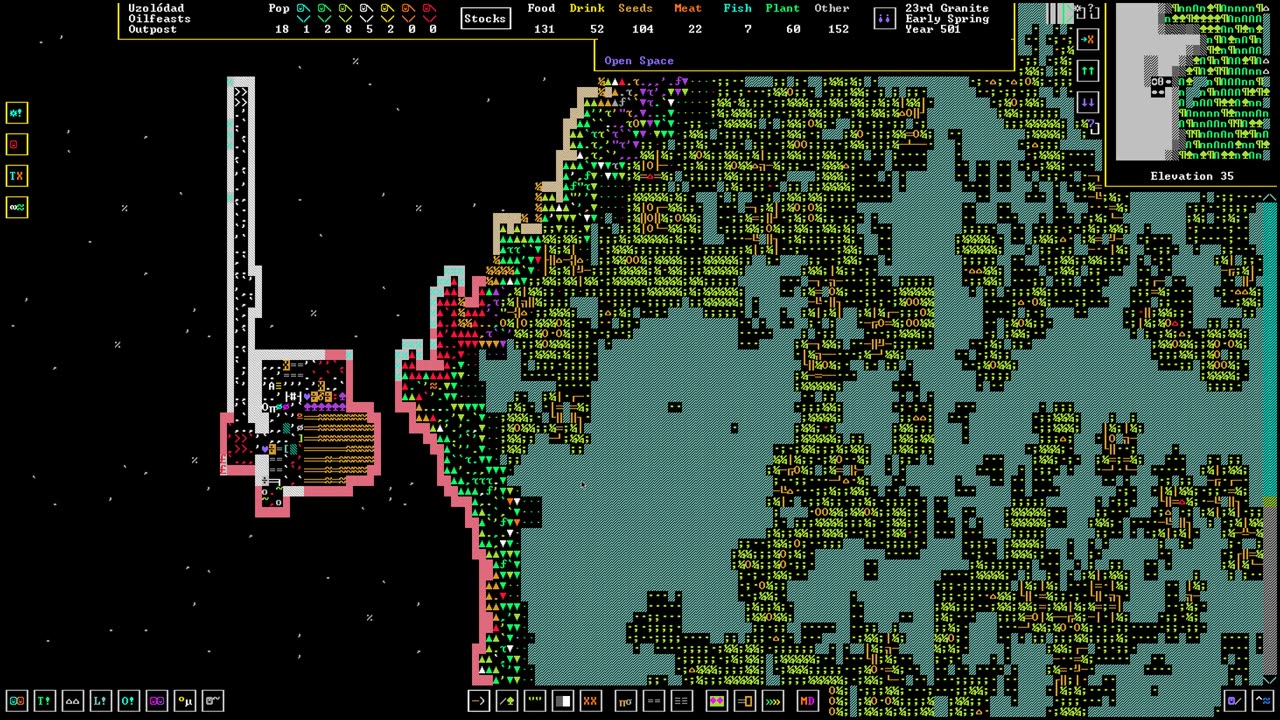 [Dwarf Fortress] 4th Fort in motion - ASCII then Premium