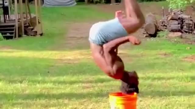 Guy Shows Failed Attempts of Various Activities During Home Workout