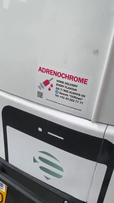 Adrenochrome Delivery Truck Spotted