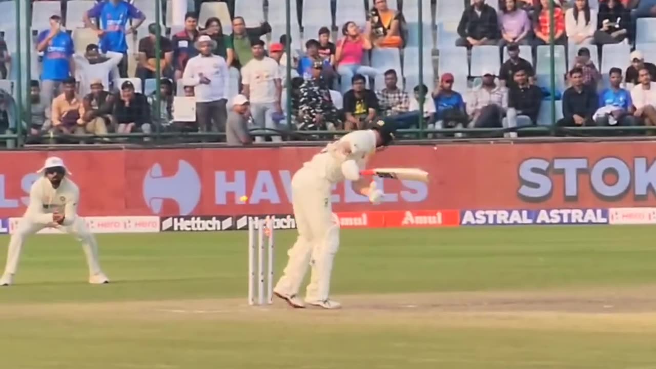 Clean bold by Mohammad Shami. Indian v/s Australia