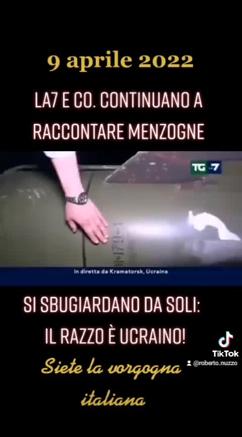 9 aprile 2022 - LA7 spaccia un razzo UCRAINO per RUSSO