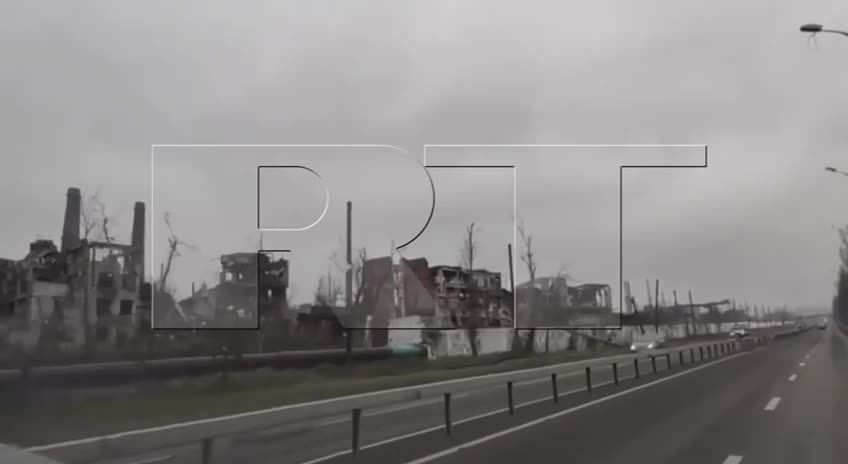 The bridge near Azovstal in Mariupol was demined