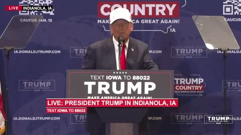 President Trump in Indianola, IA 15th january 2024