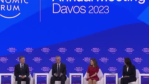 NATO Secretary General Jens Stoltenberg at yesterday's WEF event