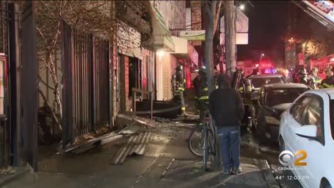 Bronx pizza shop devastated by fire