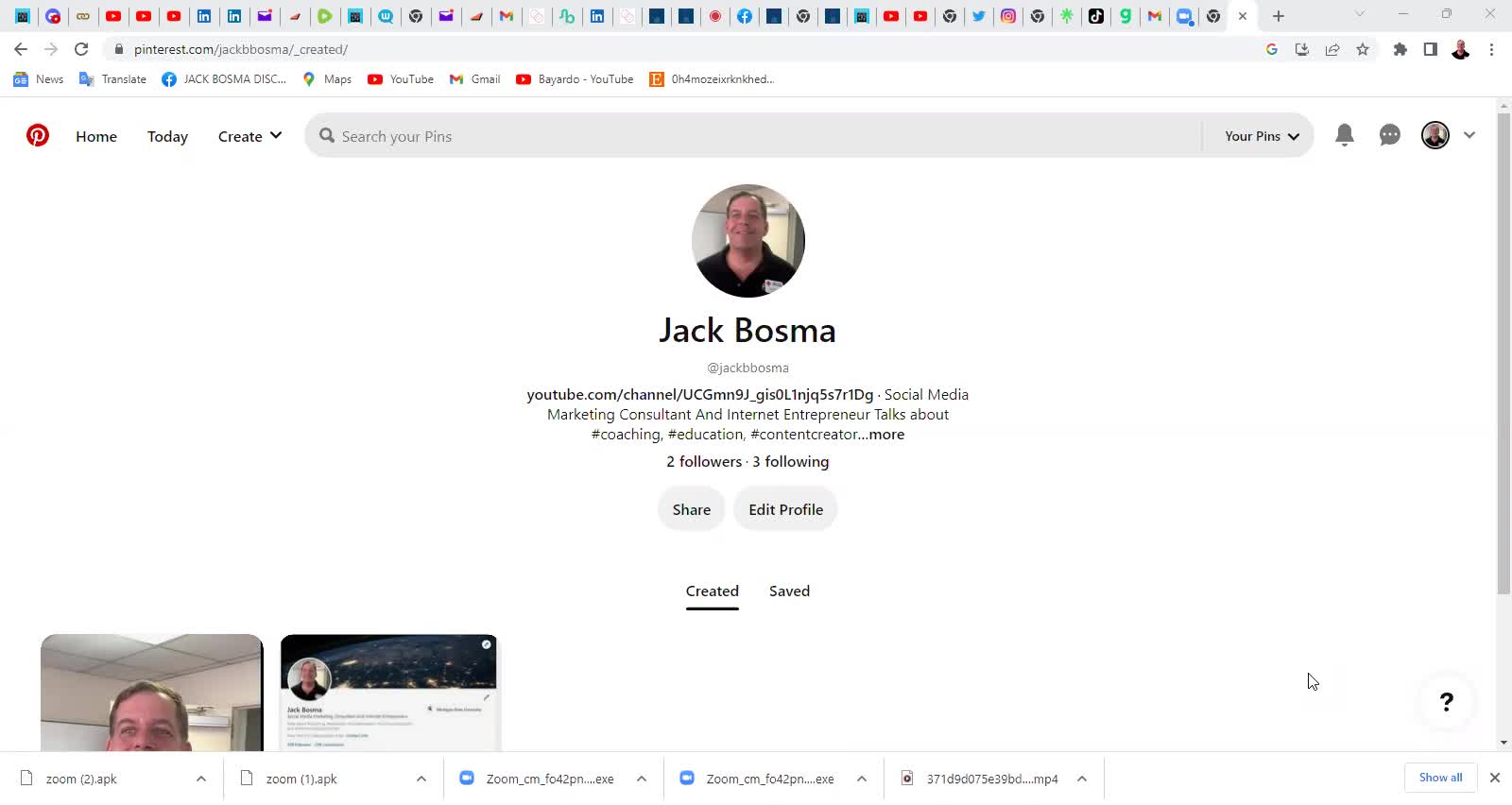 Jack Bosma Is On Pinterest Again