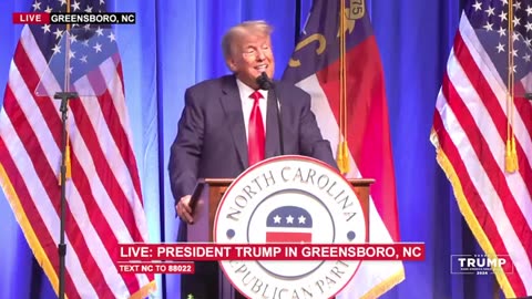 LIVE: President Trump Speaks at NC GOP Convention.