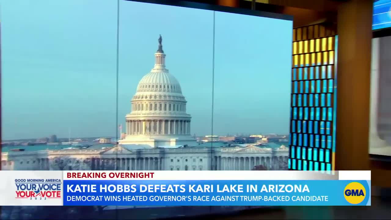 Democrat Katie Hobbs projected to win Arizona governor’s race l GMA