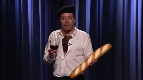 French President Emmanuel Macron Sings a Song About His Chest Hair | The Tonight Show