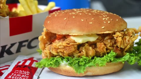 KFC style ginger burger