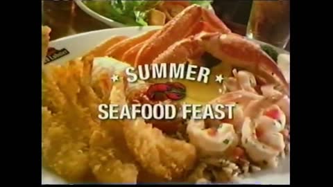 Red Lobster Summer Seafood Feast Commercial from 2006