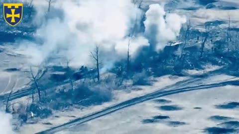 The occupiers' tank turned into scrap metal, and the infantry scattered to the landing