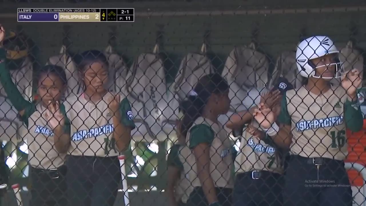 Little League Softball World Series for the Philippines to up-set the Italians