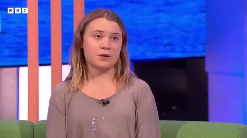 Greta Thunberg on the BBC telling people how to cope with “climate anxiety”