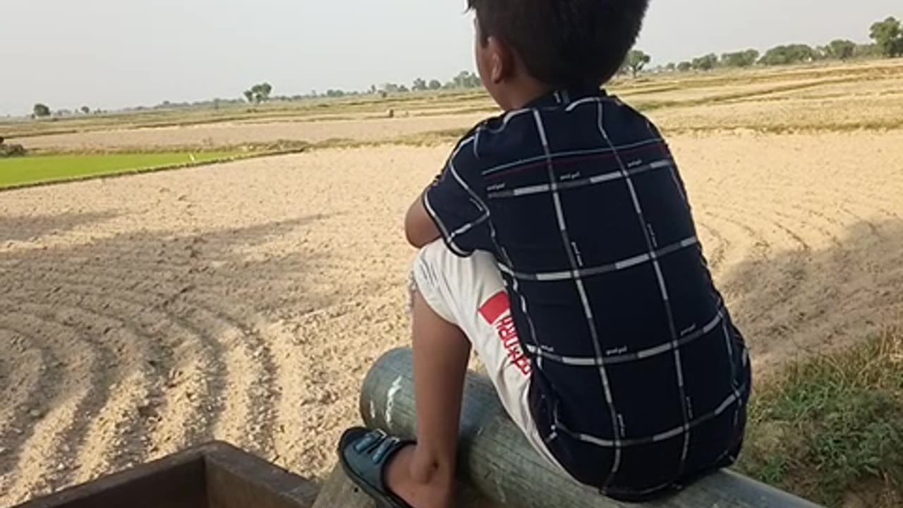 cute boy playing