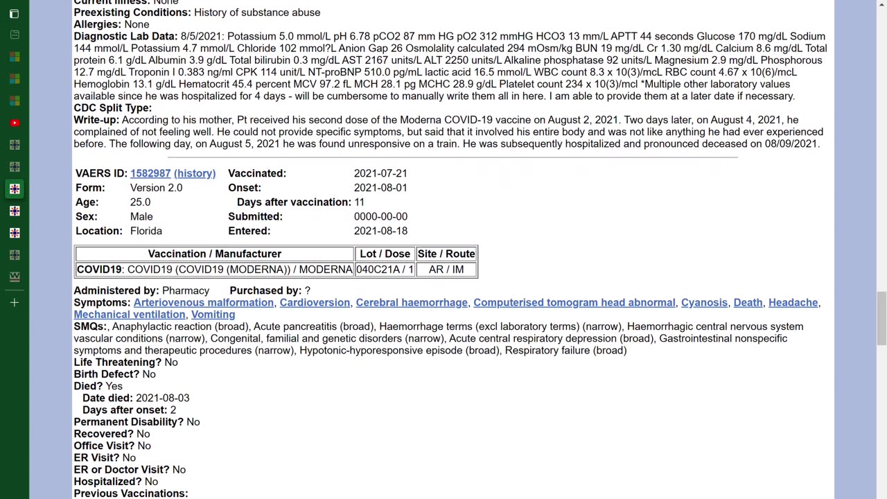 PREYINGHAWK REPORT #127(d): DR LADAPO! HERE ARE THE DEAD/INJURED 18-39 YR OLD MEN IN FL!