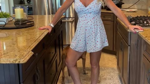 Melissa with pink slippers 