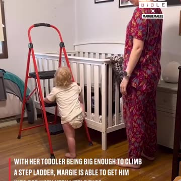 How I put my 36lb toddler to bed without being able to lift him