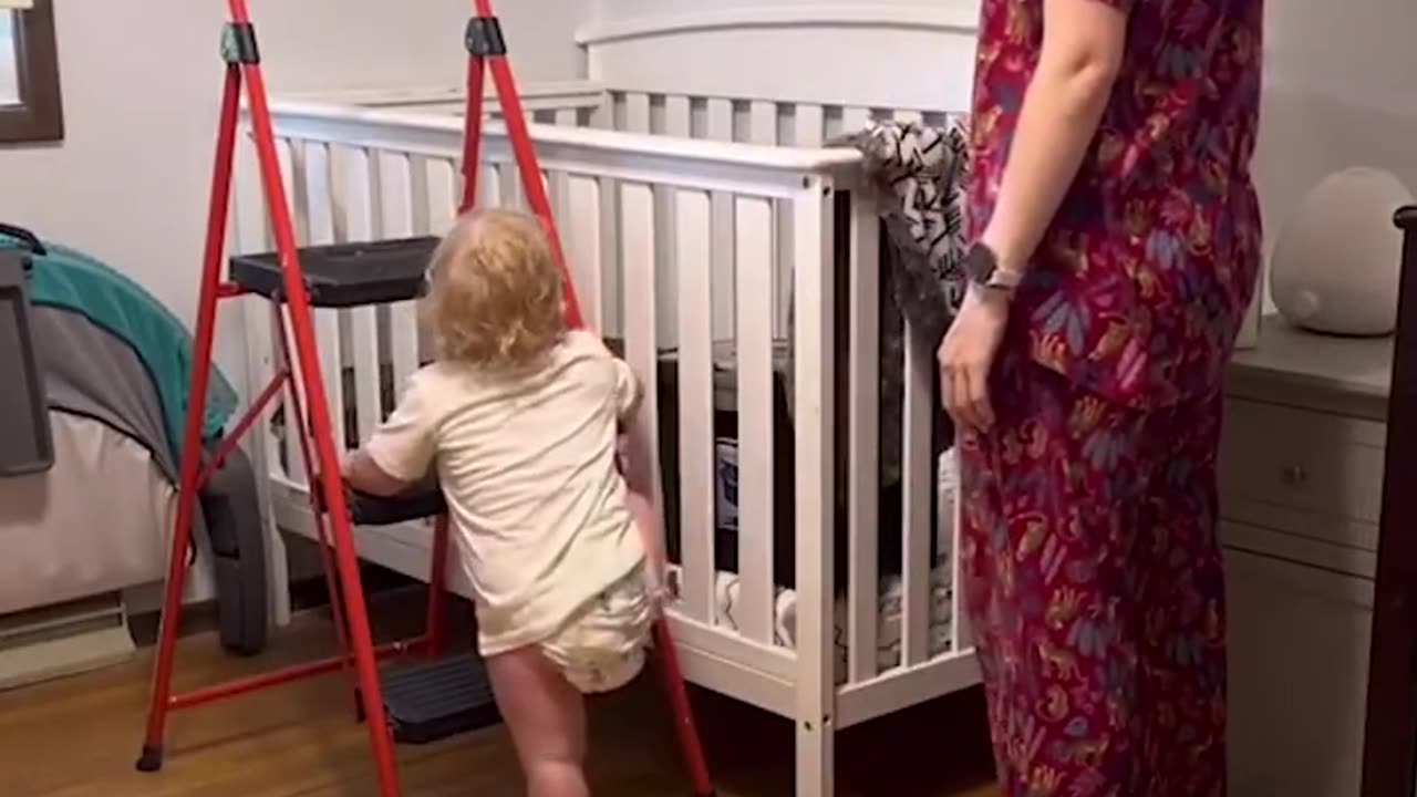 How I put my 36lb toddler to bed without being able to lift him