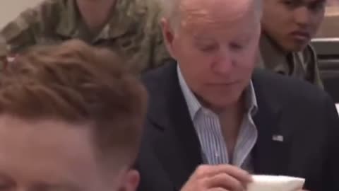 Biden "eating" 25MAR22