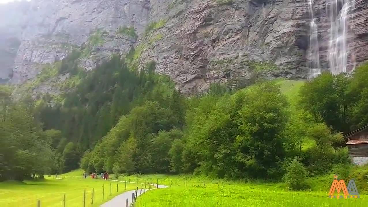 Switzerland lauter brunnen village